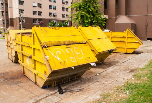 A range of skip sizes available for hire in Mortlake