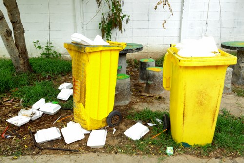 Proper waste disposal in a Mortlake skip